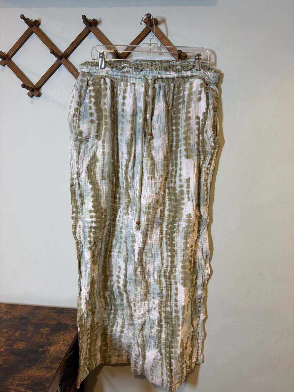 Cato Tie Dye Gauze Wide Leg Pants Size XL